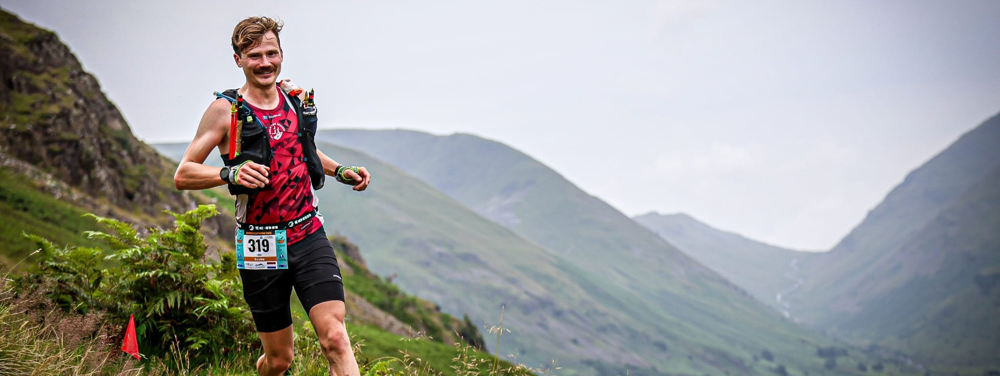 Bauke op het EK Trailrunning