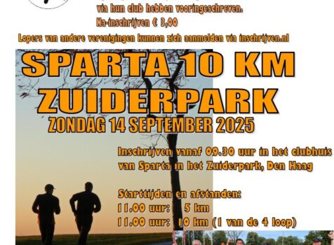Voorinschrijving Sparta loop